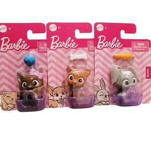 Barbie Accessory Pets Baskets Toys Dog Cat Bunny Christmas Stocking Stuffer Gift